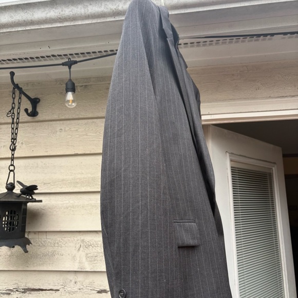 Lauren Ralph Lauren Mens 50L Gray 100% Wool Two Button Blazer Jacket - Picture 7 of 7